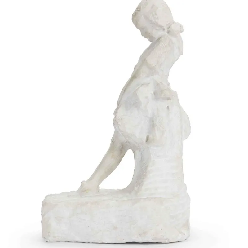 Pamono Attilio Prendoni, Sculpture of a Little Girl, 1920s-1940s, Marble> Art Deco