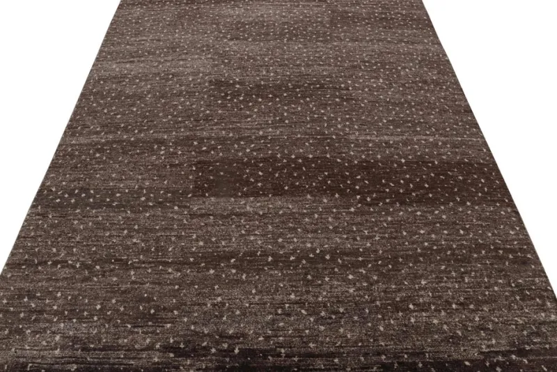 Pamono Aubergine Rug with Geometric Patterns from R&K Principal Jahanshah Nazmiyal