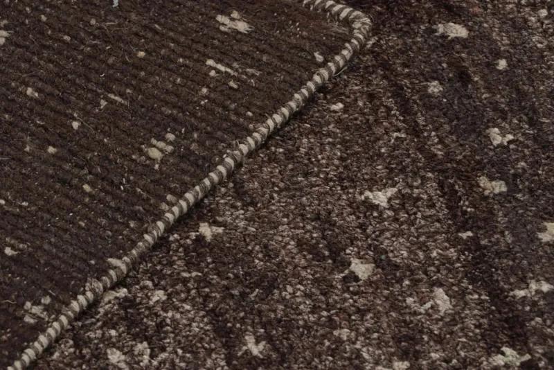 Pamono Aubergine Rug with Geometric Patterns from R&K Principal Jahanshah Nazmiyal