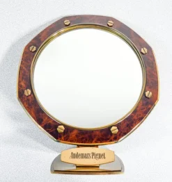 Discount Pamono Audemars Piguet Mirror in Briar Root and Brass