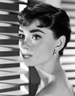 Pamono Audrey Hepburn Portrait Archival Pigment Print Framed In White by Alamy Archives> Mid-Century|Photography