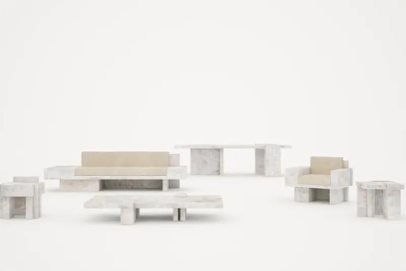 Best Pamono Auguste Piece 03 White Onyx Limited Edition Sofa by Tristan Montabord-Marc