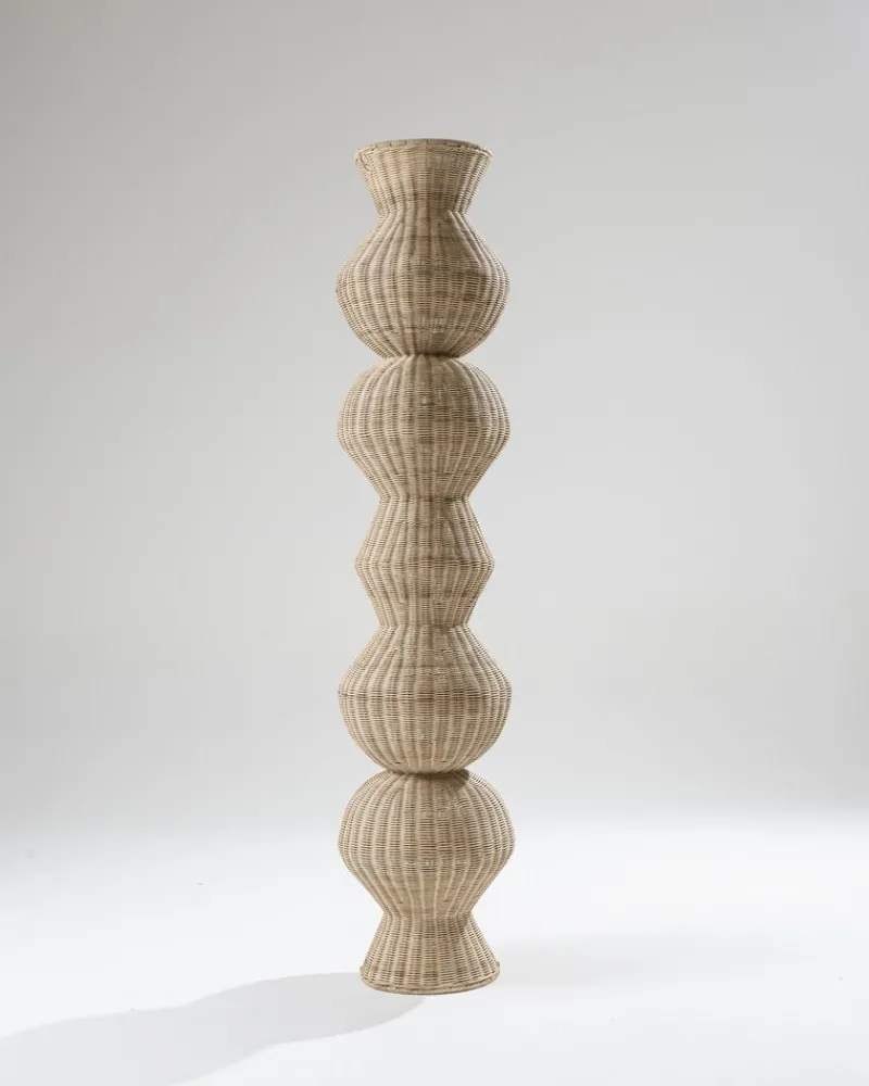 Pamono Aurea Column in Rattan from Heaps & Woods, 2010s> Pedestals And Columns