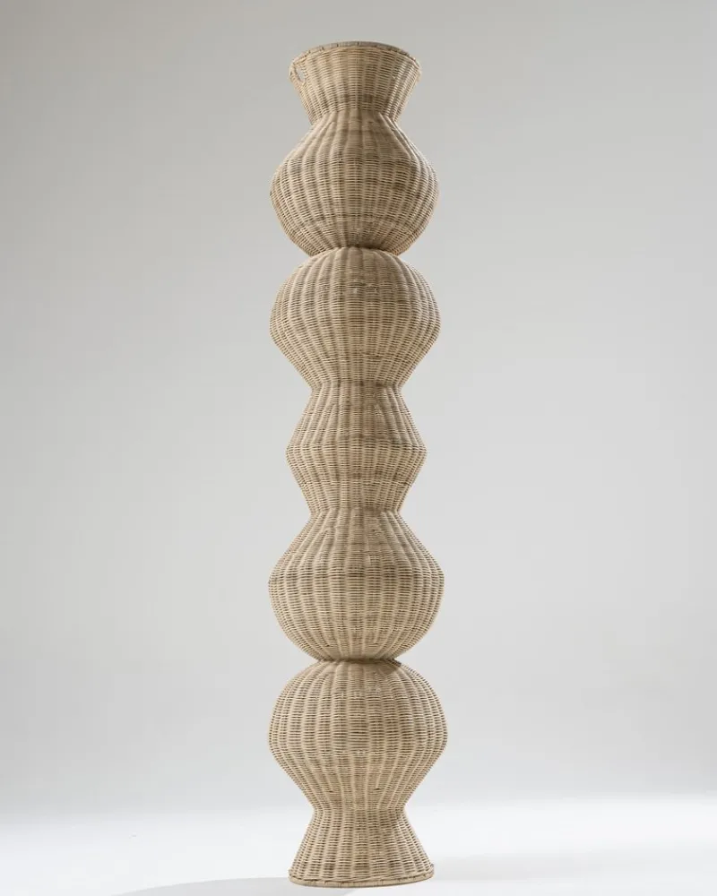 Pamono Aurea Column in Rattan from Heaps & Woods, 2010s> Pedestals And Columns