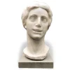 Pamono Aurelio Bossi, Bust of a Woman, 1920s-1940s, White Marble> Sculpture