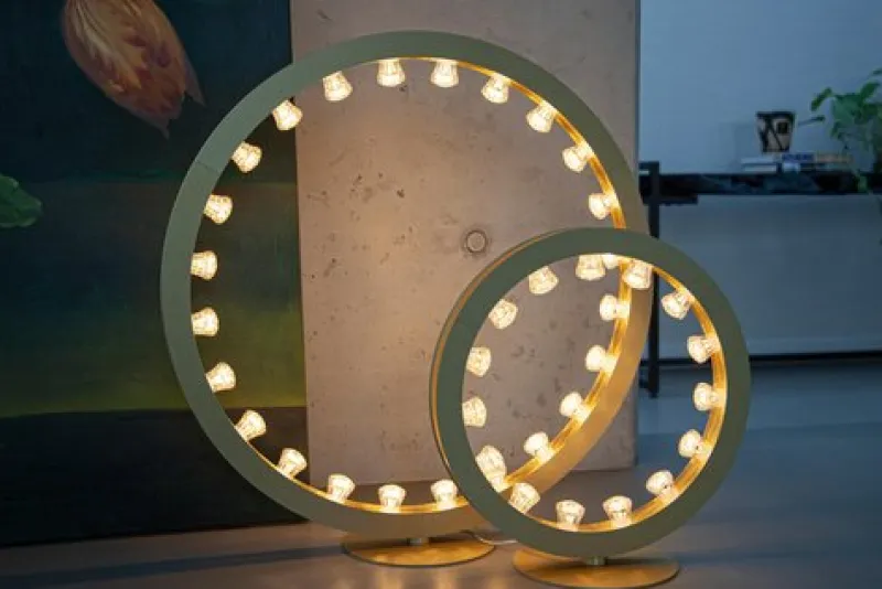 Pamono Aurora Mini 80 Circular Pink Floor Lamp by JSPR> Floor Lamps