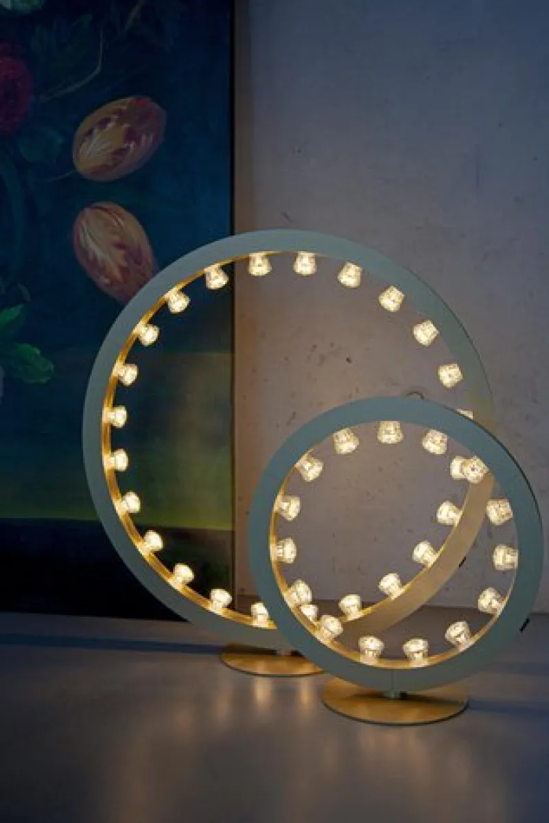 Pamono Aurora Mini 80 Circular Pink Floor Lamp by JSPR> Floor Lamps