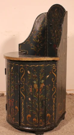 Pamono Austrian Children's Chair in Polychrome Wood, 1800s><noscript><img width=