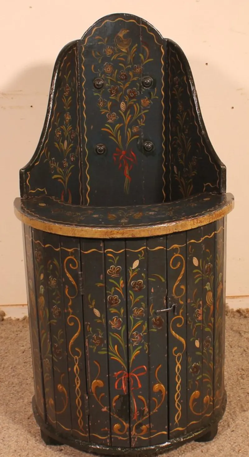 Pamono Austrian Children's Chair in Polychrome Wood, 1800s> Children's Chairs