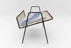 Pamono Austrian Metal Magazine Rack, 1950s><noscript><img width=