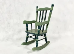Pamono Austrian Painted Folk Art Rocking Chair, 1960s> Rocking Chairs