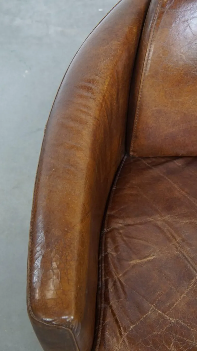 Outlet Pamono Aviator Armchair in Cowhide Leather