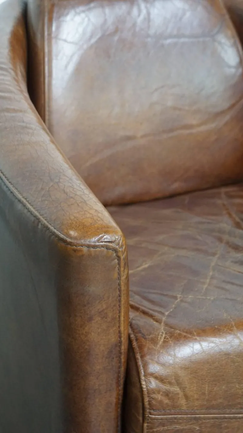 Outlet Pamono Aviator Armchair in Cowhide Leather