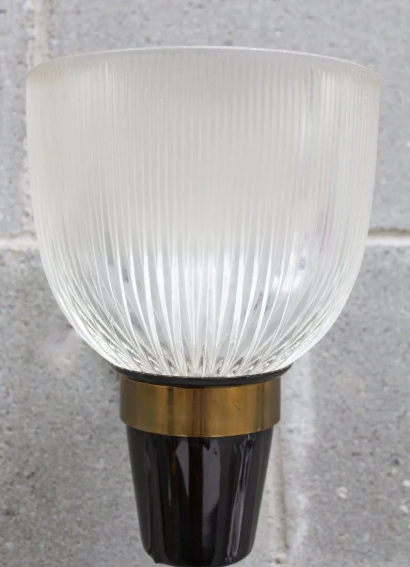 Outlet Pamono Azucena LP5 Brass and Glass Wall Light by Ignazio Gardella, 1950s