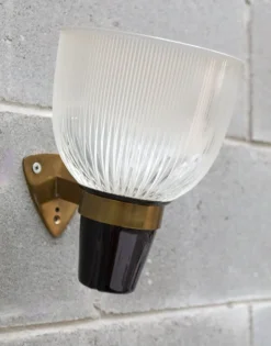 Outlet Pamono Azucena LP5 Brass and Glass Wall Light by Ignazio Gardella, 1950s