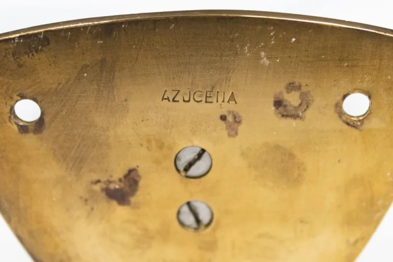 Outlet Pamono Azucena LP5 Brass and Glass Wall Light by Ignazio Gardella, 1950s