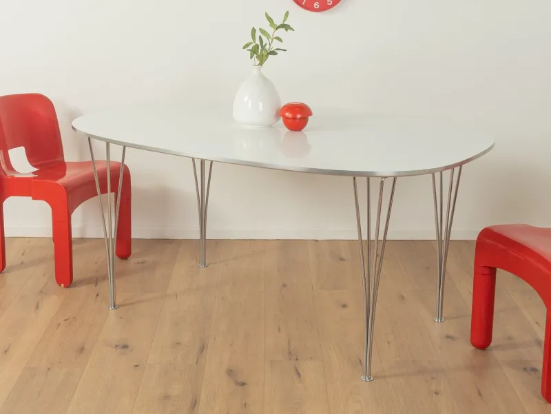 Outlet Pamono B612 Superellipse Dining Table by Piet Hein & Bruno Mathsson for Fritz Hansen, 1960s