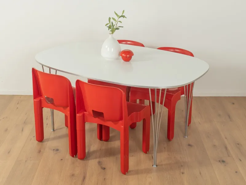 Outlet Pamono B612 Superellipse Dining Table by Piet Hein & Bruno Mathsson for Fritz Hansen, 1960s