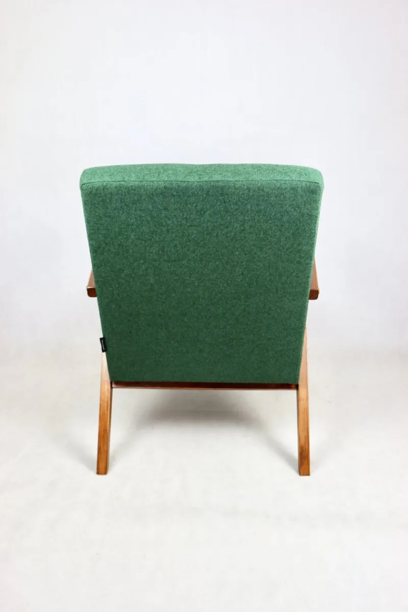 Outlet Pamono B-310 VAR Armchair in Green Herringbone Tweed, 1970s