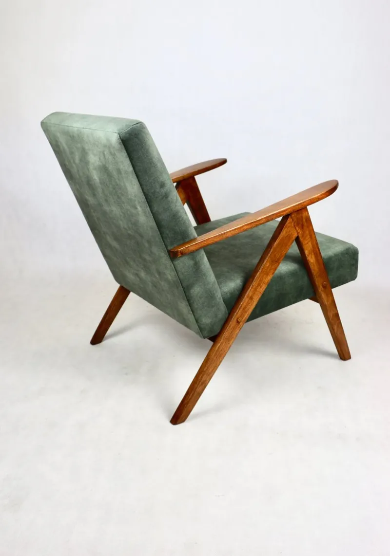 Outlet Pamono B-310 VAR Armchair in Olive Velvet, 1975