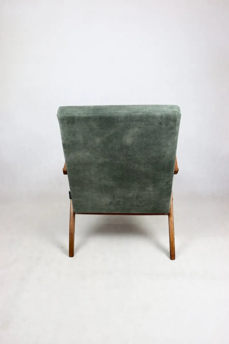 Outlet Pamono B-310 VAR Armchair in Olive Velvet, 1975