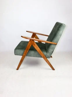 Outlet Pamono B-310 VAR Armchair in Olive Velvet, 1975
