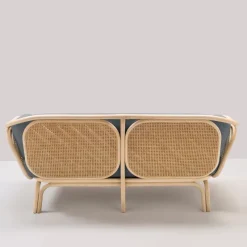 Best Pamono Bôa Rattan Sofa with Gabriel Fabrics Medley 6608 Cushion by At-Once for Orchid Edition