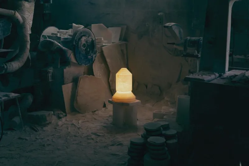 Pamono Babel Alabaster Table Lamp by Àngel Jové> Table Lamps