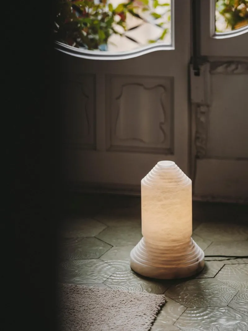 Pamono Babel Alabaster Table Lamp by Àngel Jové> Table Lamps