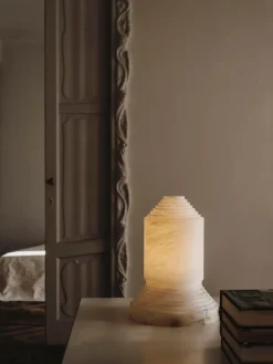 Pamono Babel Alabaster Table Lamp by Àngel Jové><noscript><img width=