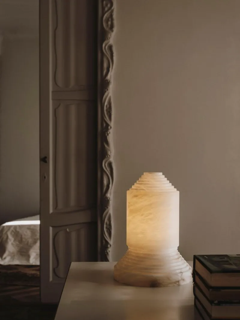 Pamono Babel Alabaster Table Lamp by Àngel Jové> Table Lamps