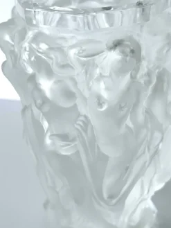 Pamono Baccantes Vase in Frosted Glass by Lalique