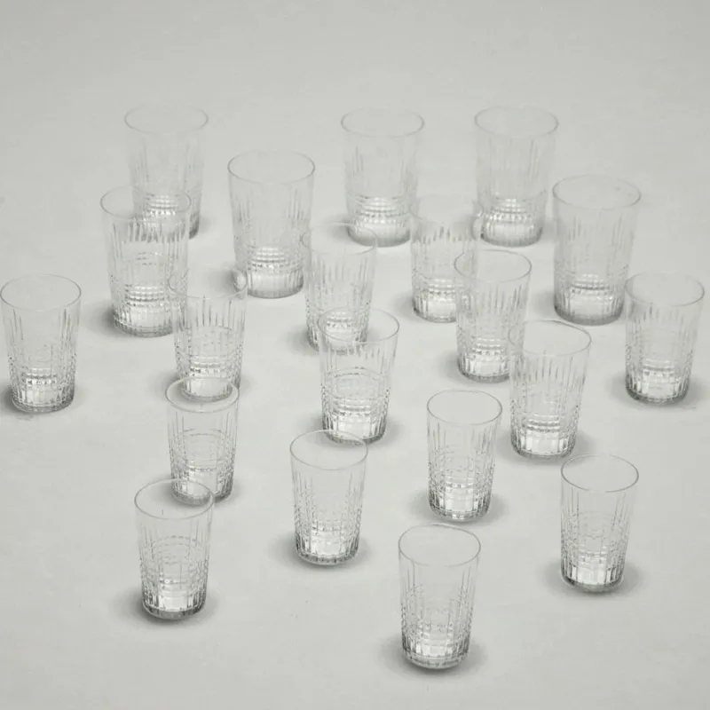 Pamono Baccarat Crystal Glasses Model Nancy, Set of 20> Glassware