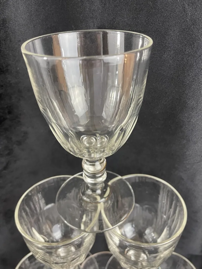 Hot Pamono Baccarat Médicis Glasses, Late 19th Century, Set of 6