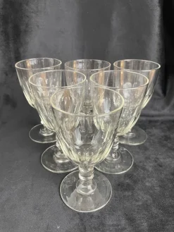 Hot Pamono Baccarat Médicis Glasses, Late 19th Century, Set of 6