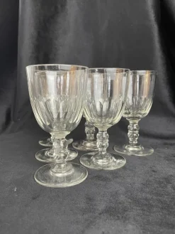 Hot Pamono Baccarat Médicis Glasses, Late 19th Century, Set of 6