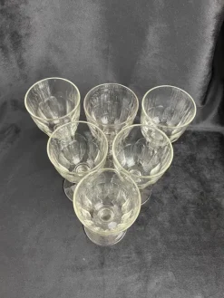 Hot Pamono Baccarat Médicis Glasses, Late 19th Century, Set of 6