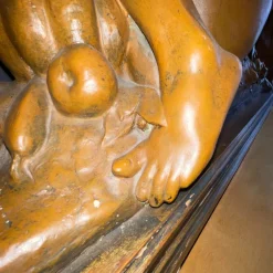 Pamono Bacchantes Nude Women & Fruit Sculpture attributed to Jef Lambeau, 1900s><noscript><img width=