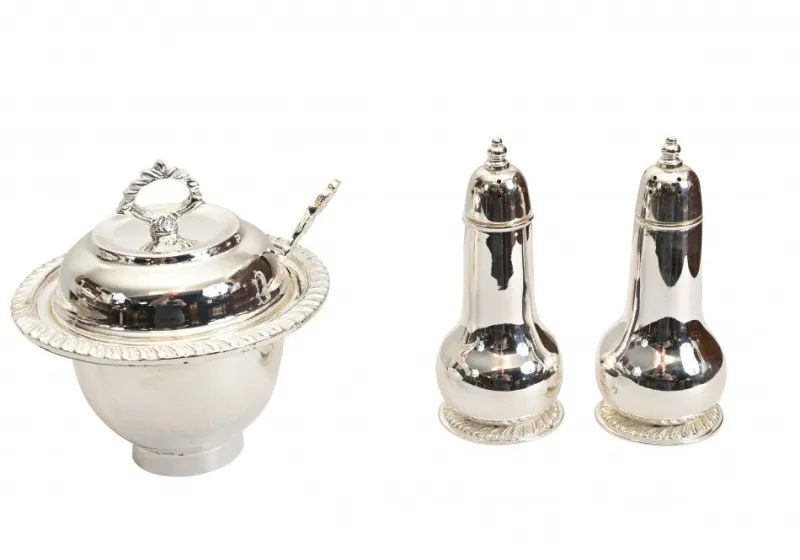 Discount Pamono Bain Marie Plated Silver Plate Lazy Susan Hot Food Server