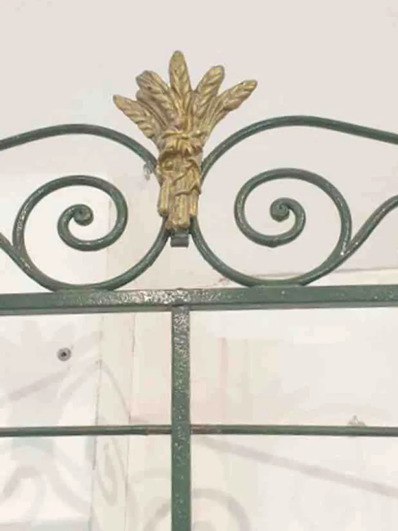 Outlet Pamono Bakers Shelf in Wrought Iron and Brass, 1900s