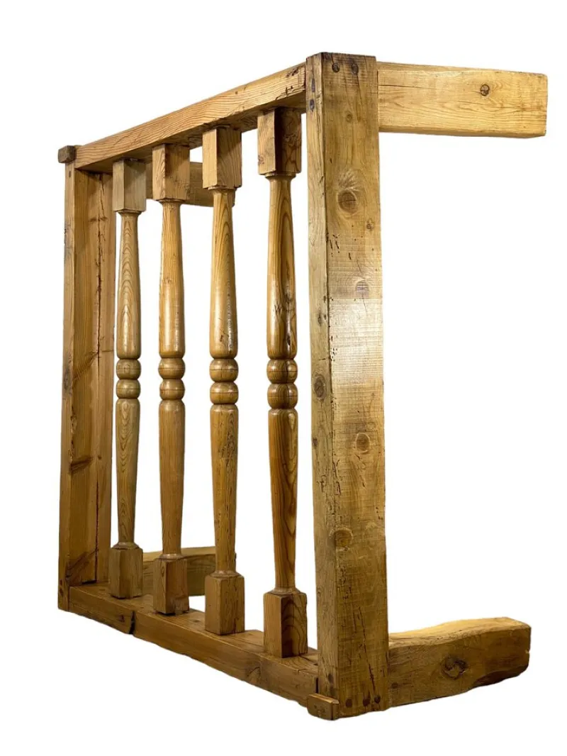 Pamono Balcony or Turned Wooden Railing> Architectural Elements