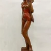 Hot Pamono Balinese Artist, Carved Statue of Woman, 1960s