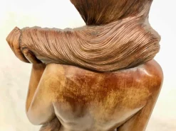Hot Pamono Balinese Artist, Carved Statue of Woman, 1960s