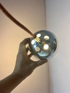 Pamono Ball Lamp in Chrome from Baum-Leuchten><noscript><img width=