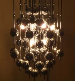 Pamono Ball Pendant Lamp by Verner Panton for J. Luber, Denmark, 1970s> Ceiling Lights