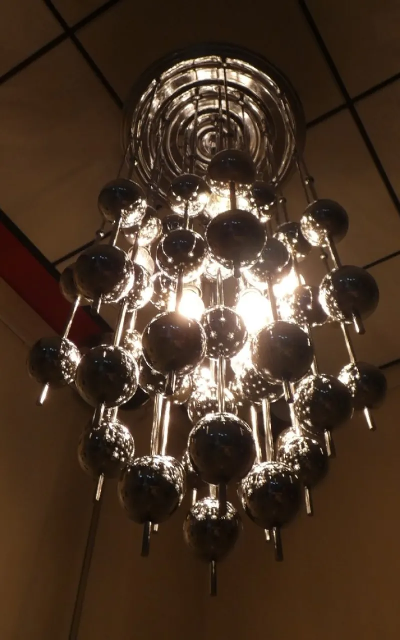 Pamono Ball Pendant Lamp by Verner Panton for J. Luber, Denmark, 1970s> Ceiling Lights