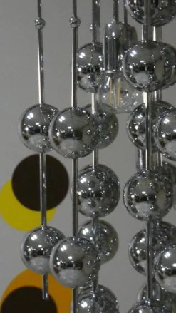 Pamono Ball Pendant Lamp by Verner Panton for J. Luber, Denmark, 1970s><noscript><img width=