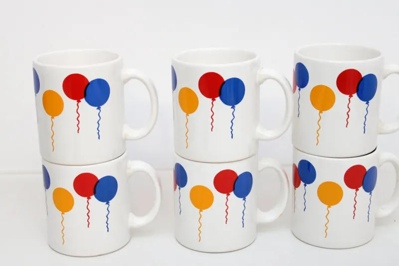 Clearance Pamono Balloon Birthday Service from Waechtersbach, 1970s, Set of 8