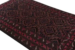Pamono Baluch Rug in Red and Blue Patterns from R&K Principal Jahanshah Nazmiyal> Carpets & Textiles|Carpets & Textiles