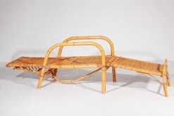 Sale Pamono Bamboo & Rattan Easy Chair, Italy, 1960s